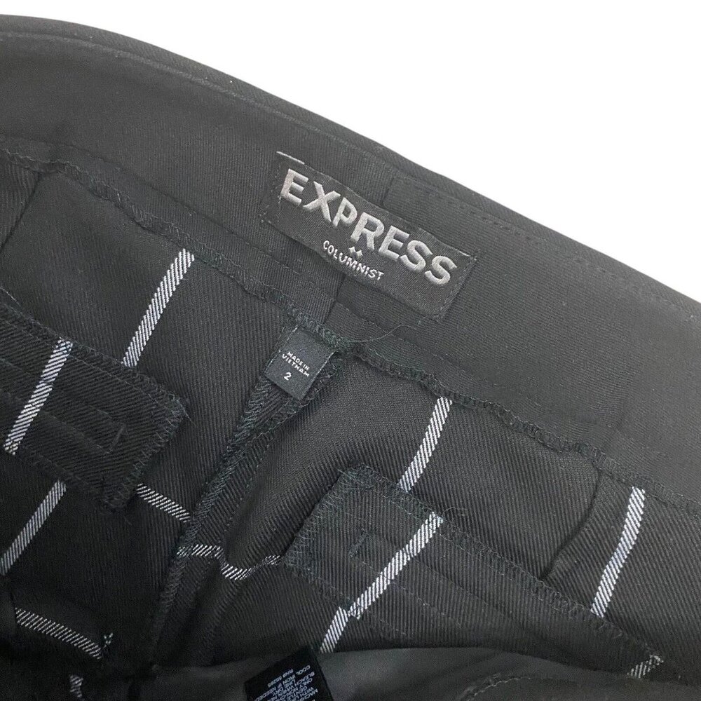 Express Columnist Mid Rise Crop Pants Women's 2r - image 3